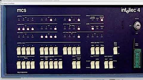 Simulating the Intellec 4 Front Panel