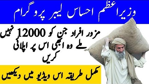 Ehsaas Labour Program Online Registration form||