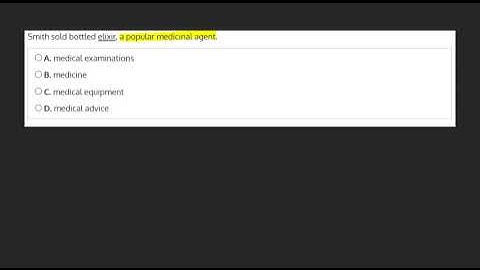 Context Clues Direct Definition Question 10