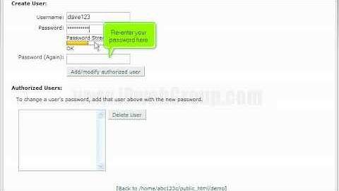 How to Password protect a directory in cPanel by iPwebGroup.com