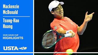 Mackenzie McDonald vs. Tsung-Hao Huang Highlights | 2025 Davis Cup
