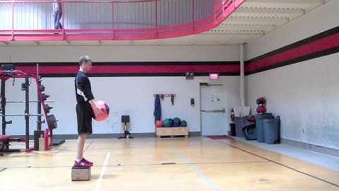 Depth Drop to Medicine Ball Granny Toss