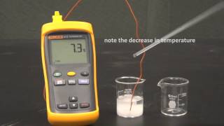 endothermic dissolution of ammonium nitrate