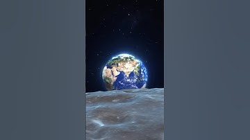How Earth looks from the Moon 🌎 चाँद से पृथ्वी कैसी दिखती है #shorts #reels #moon #animation #earth