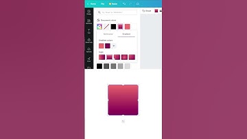 How to add #color #gradient in #canva