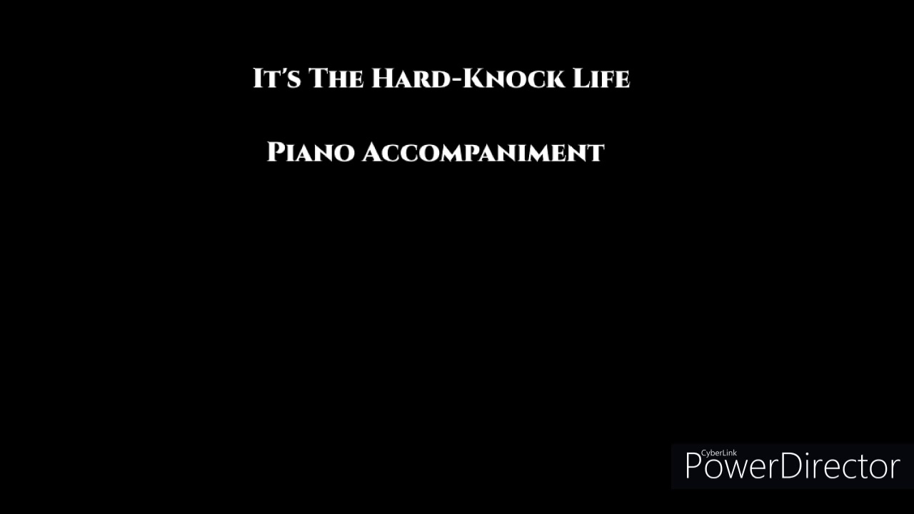 It's The HardKnock Life Piano YouTube