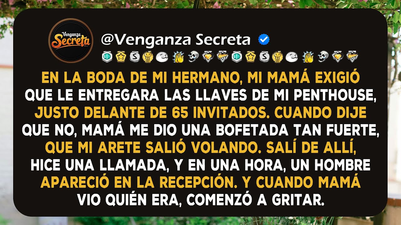 Mi mamá exigió mi penthouse en la boda de mi hermano. Me negué, mamá me abofeteó. Y elegí la venganz