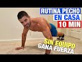 Rutina de Pecho en Casa (10 minutos) Gana Fuerza y Tonifica Pectorales