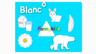 Color blanco para niños.