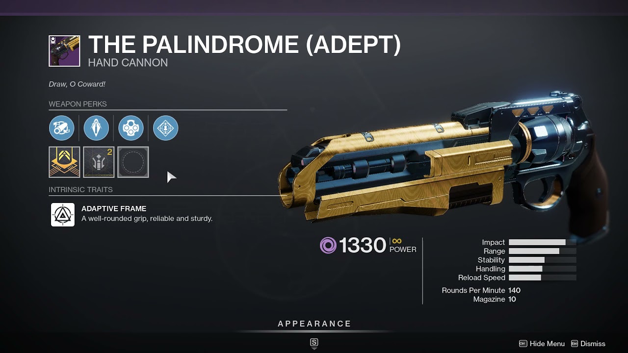 My friend gets the 5/5 palindrome god roll
