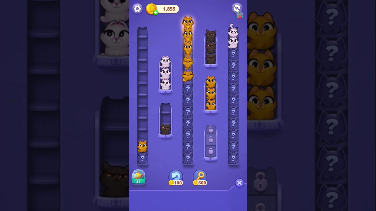 Kitty Sort: Twisted Tails Level 398 | Funny Games