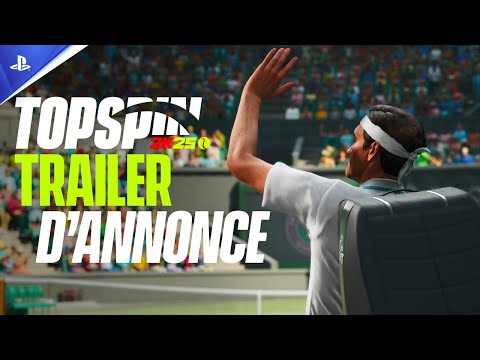 TopSpin 2K25 - Trailer de la date de sortie | PS5, PS4