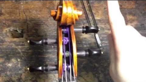 How to tighten slipping violin/viola/cello pegs