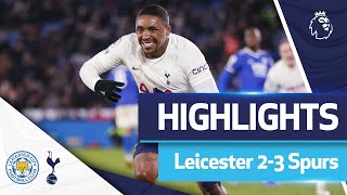 Bergwijn scores TWICE after 95th minute to win it! | LEICESTER 23 SPURS | EXTENDED HIGHLIGHTS