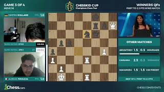 Alireza Firouzja BLUNDERS A MATE IN ONE!! Commentators are STUNNED! Chesskid Cup CCT 2023