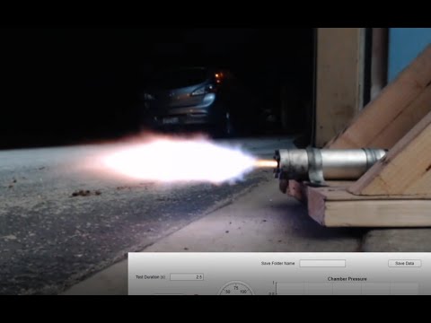 $500 Bi-Propellant Rocket Engine - Successful Hot Fire