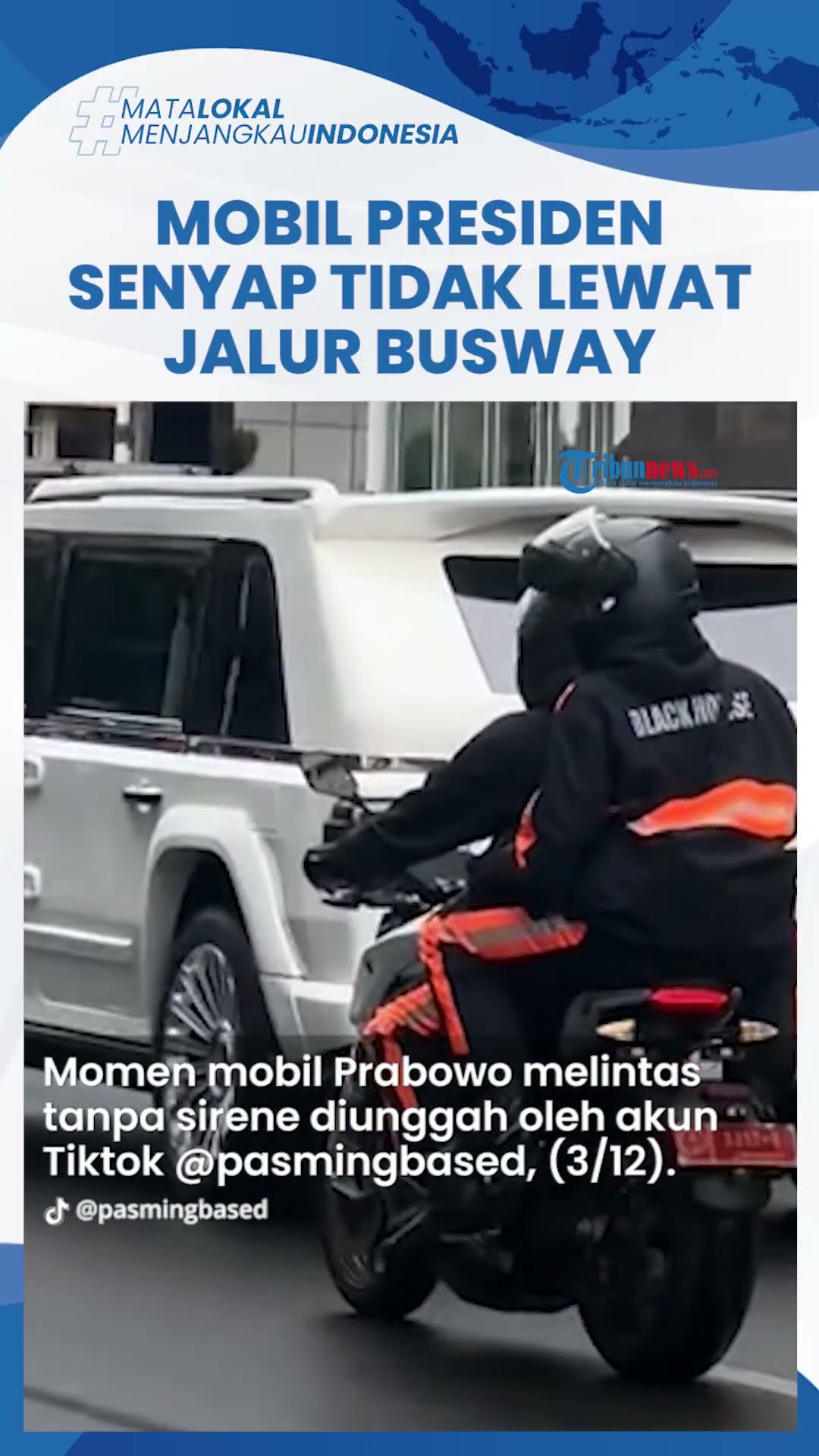 Kembali Dipuji, Iring-Iringan Mobil Prabowo Dikawal Sederhana Tanpa Sirene, Tak Terobos Jalur Busway