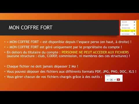 Gestion des documents via MON PROFIL et MON COFFRE FORT sous VPDIVE