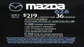 Retro Mazda 626 Car Commercial 1998 Redesigned