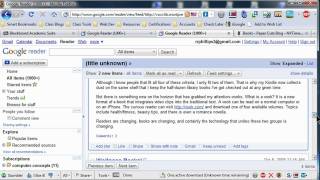 Subscribe to Blogs with Google Reader