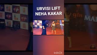 Urvashi Rautela lift neha kakar in our arms #Lift carry