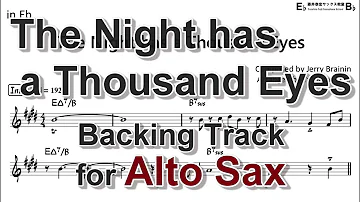 The Night has a Thousand Eyes - Backing Track with Sheet Music for Alto Sax