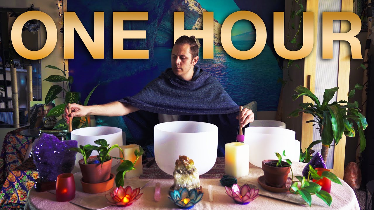 Meditation Music | Crystal Singing Bowls Sound Bath - YouTube
