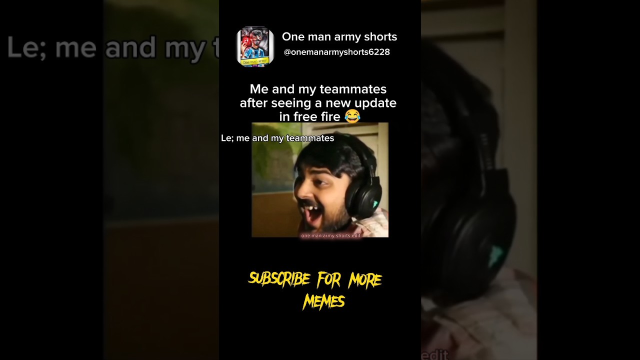 Free fire new update funny meme |Free fire player's reaction on new update 
