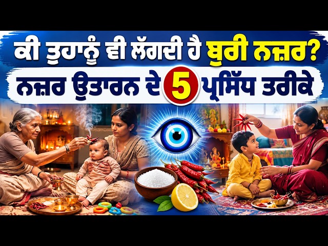 ਕੀ ਤੁਹਾਨੂੰ ਵੀ ਲੱਗਦੀ ਹੈ ਬੁਰੀ ਨਜ਼ਰ? ਨਜ਼ਰ ਉਤਾਰਨ ਦੇ 5 ਪ੍ਰਸਿੱਧ ਤਰੀਕੇ