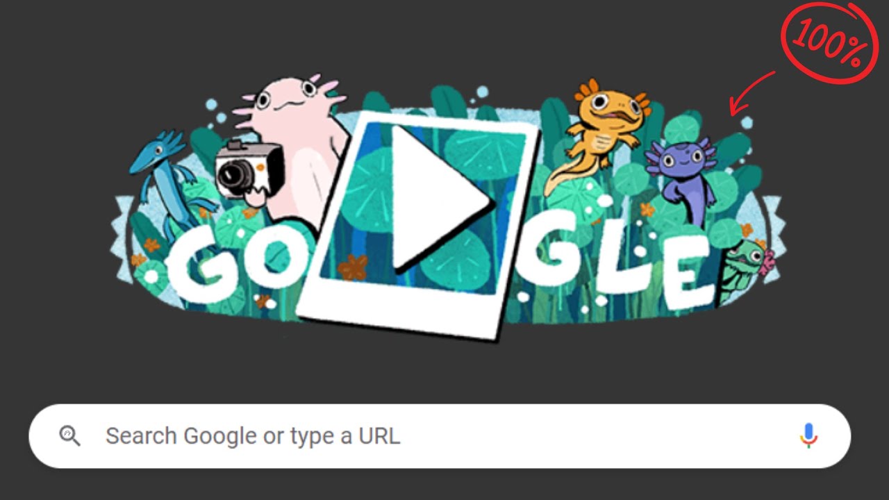 Axolotl Xochimilco River Mini Game 100 Complete Google Mini Games