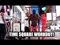 CALISTHENICS IN TIME SQUARE | WE IN THE COMMUNITY CHALLENGE!