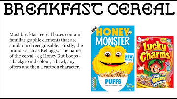 YEAR 9 GRAPHIC DESIGN INTRODUCTION Lesson 1 and 2 CEREAL BOX DESIGN