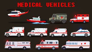 Medical Vehicles Collection | Emergency Vehicles - Ambulances | KidsTube | Fun & Educational. screenshot 5