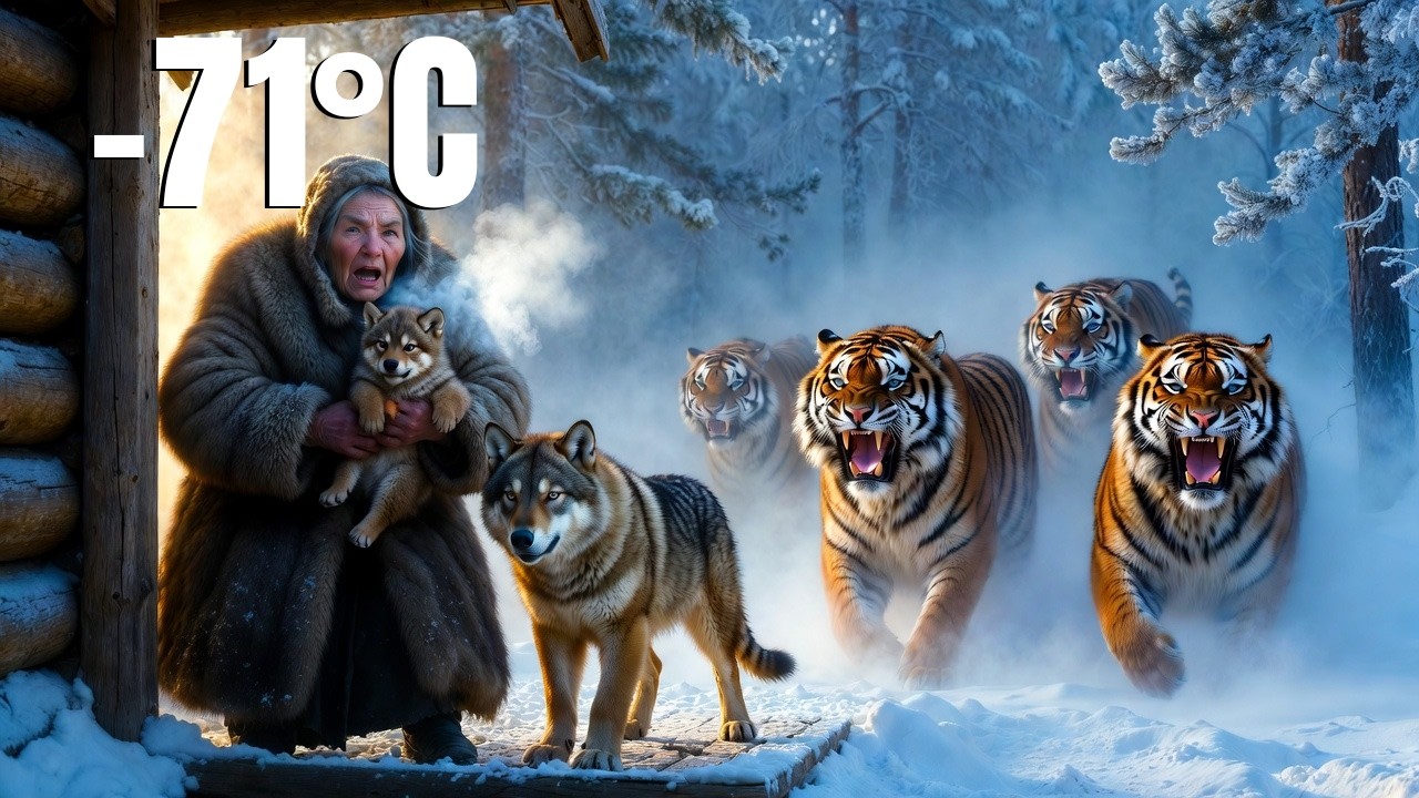 Acontecimiento Milagroso a -71°C: Mujer Mayor de Siberia Salva Familia Lobo de Tigres. ¿Qué ocurrió?