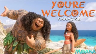 Moana YOU'RE WELCOME Karaoke | Dwayne Johnson