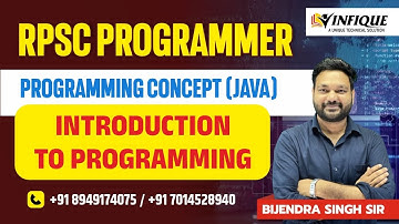 RPSC Programmer Vacancy 2024 | PROGRAMMING CONCEPT of Java | programmer classes #infiqueclasses