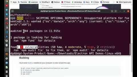 Electron API Demos not working out of the box  Aug 24, 2020 12:19 PM
