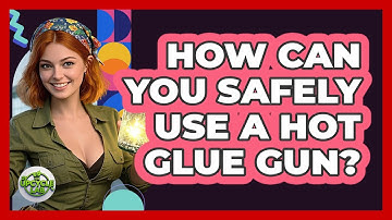 How can you safely use a hot glue gun?