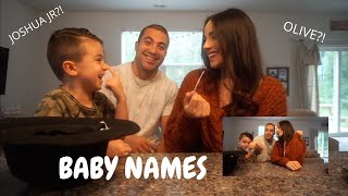 PICKING OUR BABY'S NAME OUT OF A HAT!!! | The Chavez Family