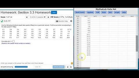 [3.3.17] Finding percentiles in a data set