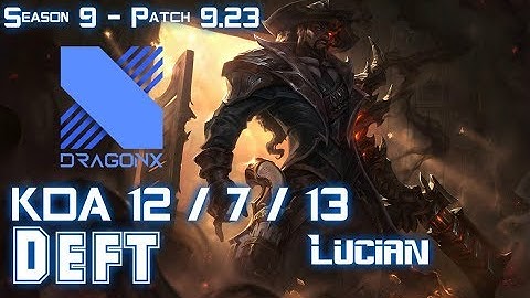 DRX Deft LUCIAN vs IRELIA ADC - Patch 9.23 KR Ranked