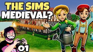 They combined The Sims with Village Building! (Founders' Fortune) // Gameplay in Portuguese