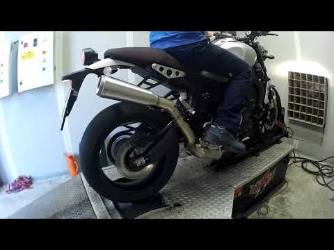 ECHAPPEMENT COMPLET 3X1 MIVV GHIBLI INOX NOIR YAMAHA XSR 900 2016-2020 vidéo