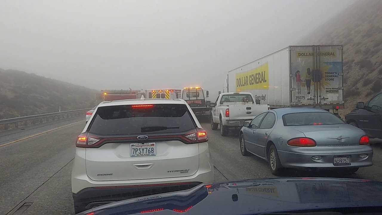 19 car crash cajon pass YouTube