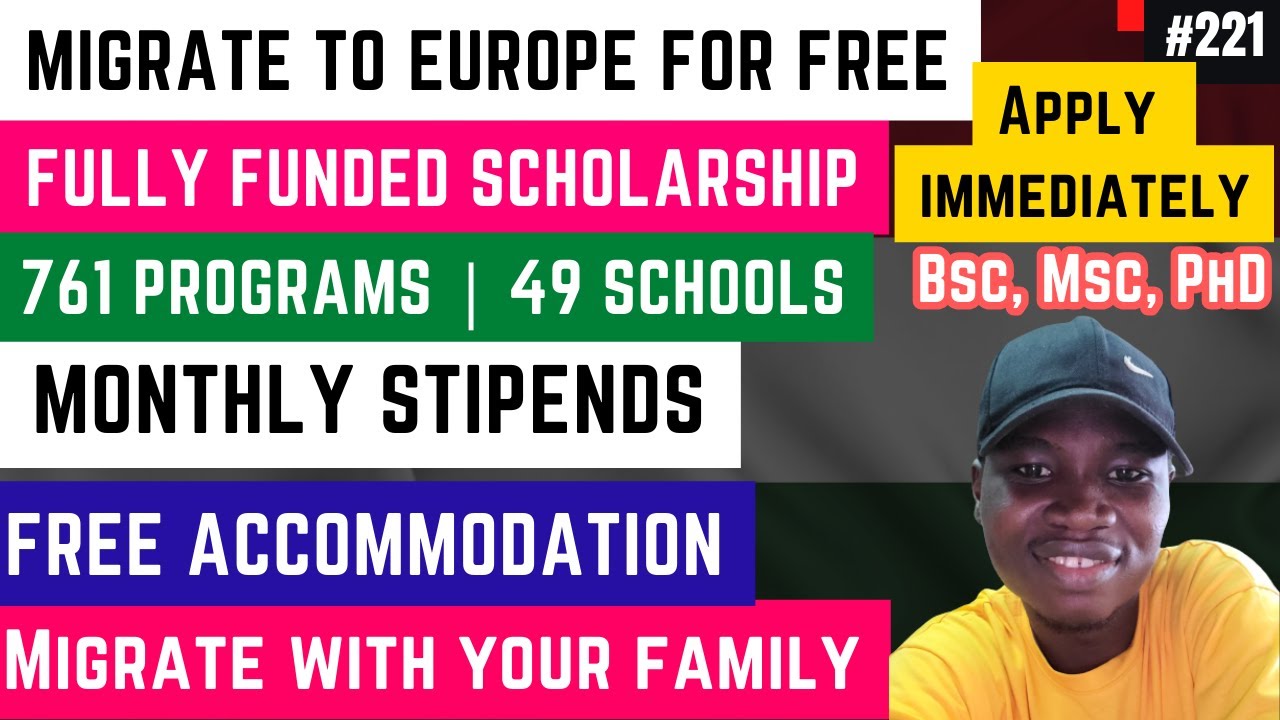 Study In Europe For Free | Fully Funded Scholarship | Stipends ...