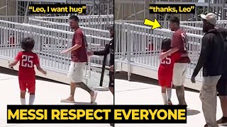 MESSI hugging his young fans treats them like his sons | Football News Today