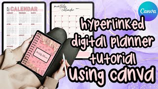 Hyperlinked Digital Planner using CANVA | Ziniqua Saunders