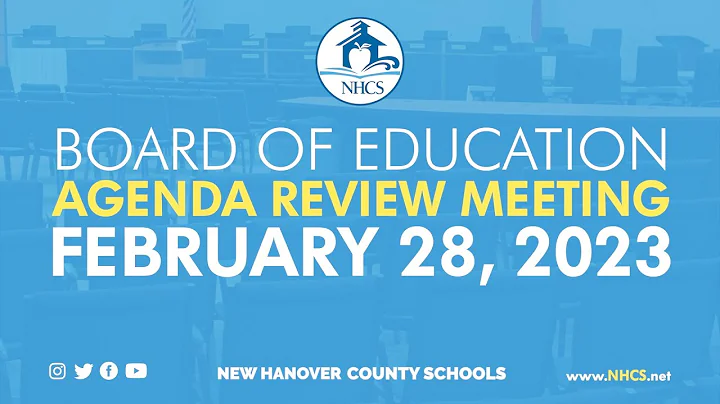 NHCS Board of Education Agenda Review Meeting | Feb. 28, 2023