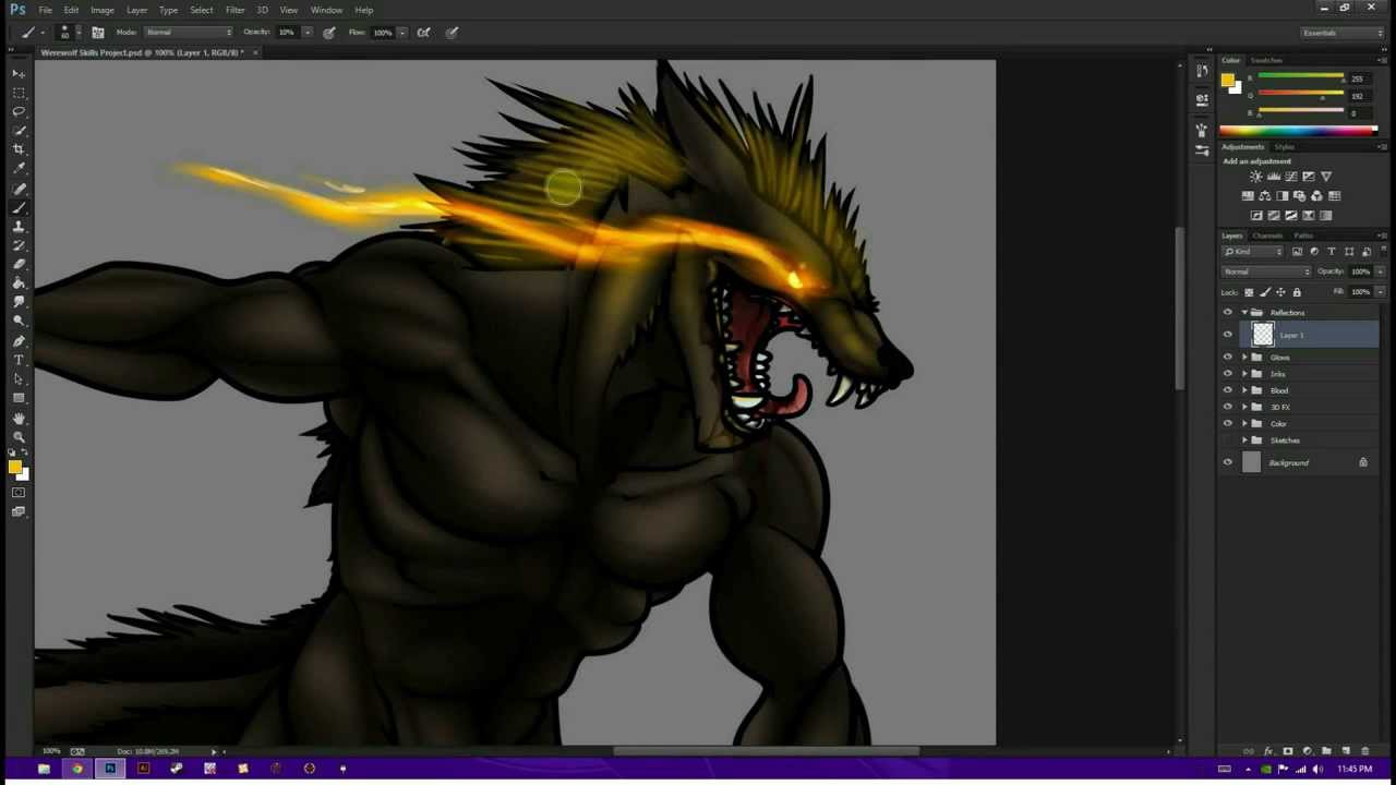 Skills Project - Drawing Werewolves - YouTube