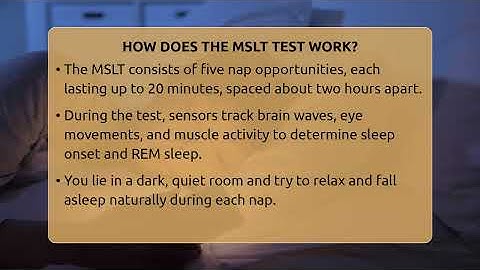 How Does The MSLT Test Work? - Sleep Apnea Support Network